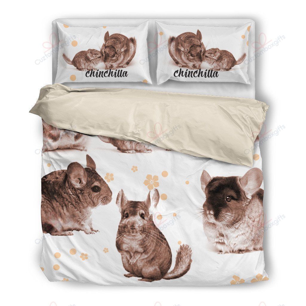 Lovely Chinchilla Printed Bedding Set