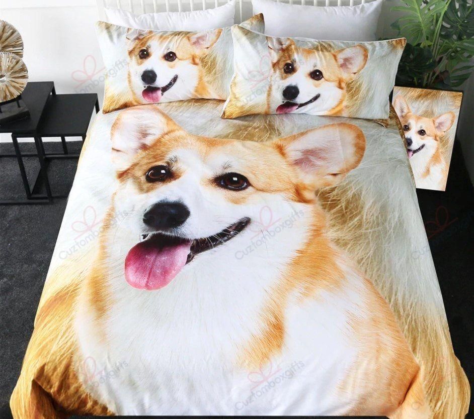 Lovely Corgi Printed Bedding Set