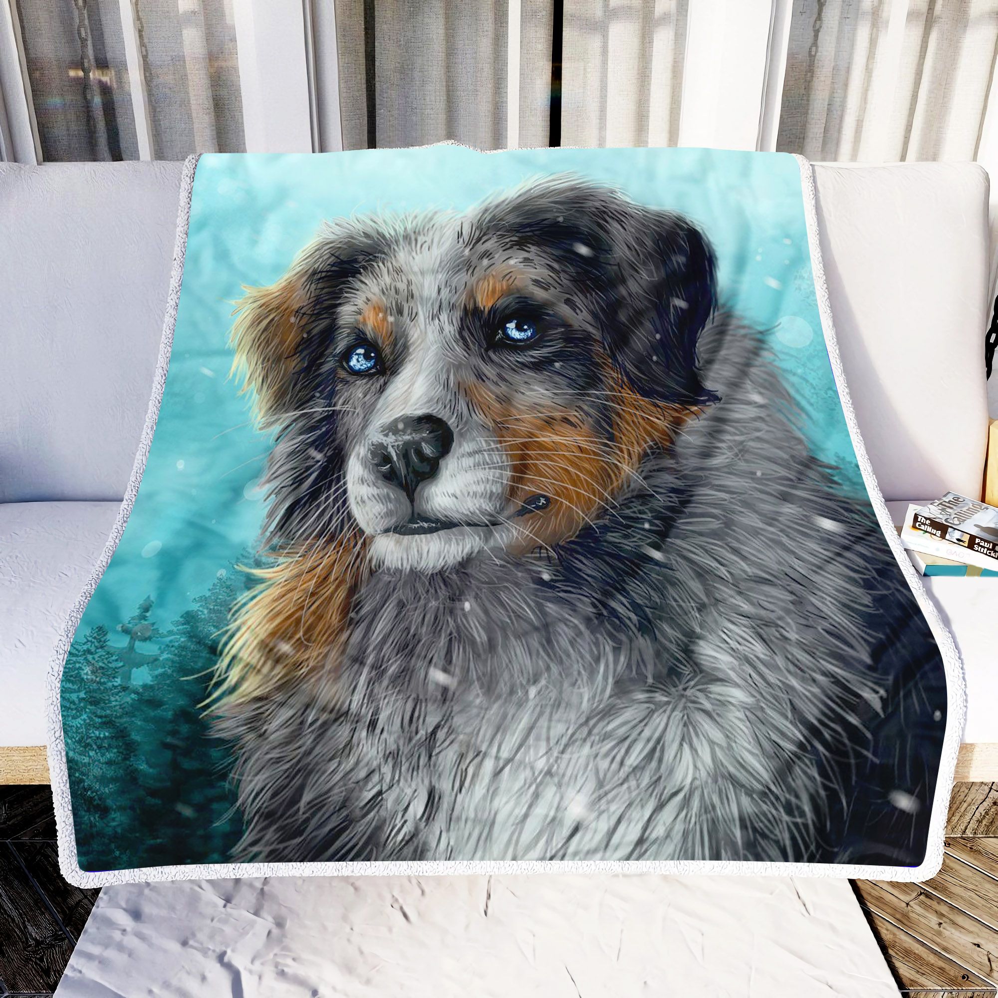 Lovely Dog Fleece Blanket