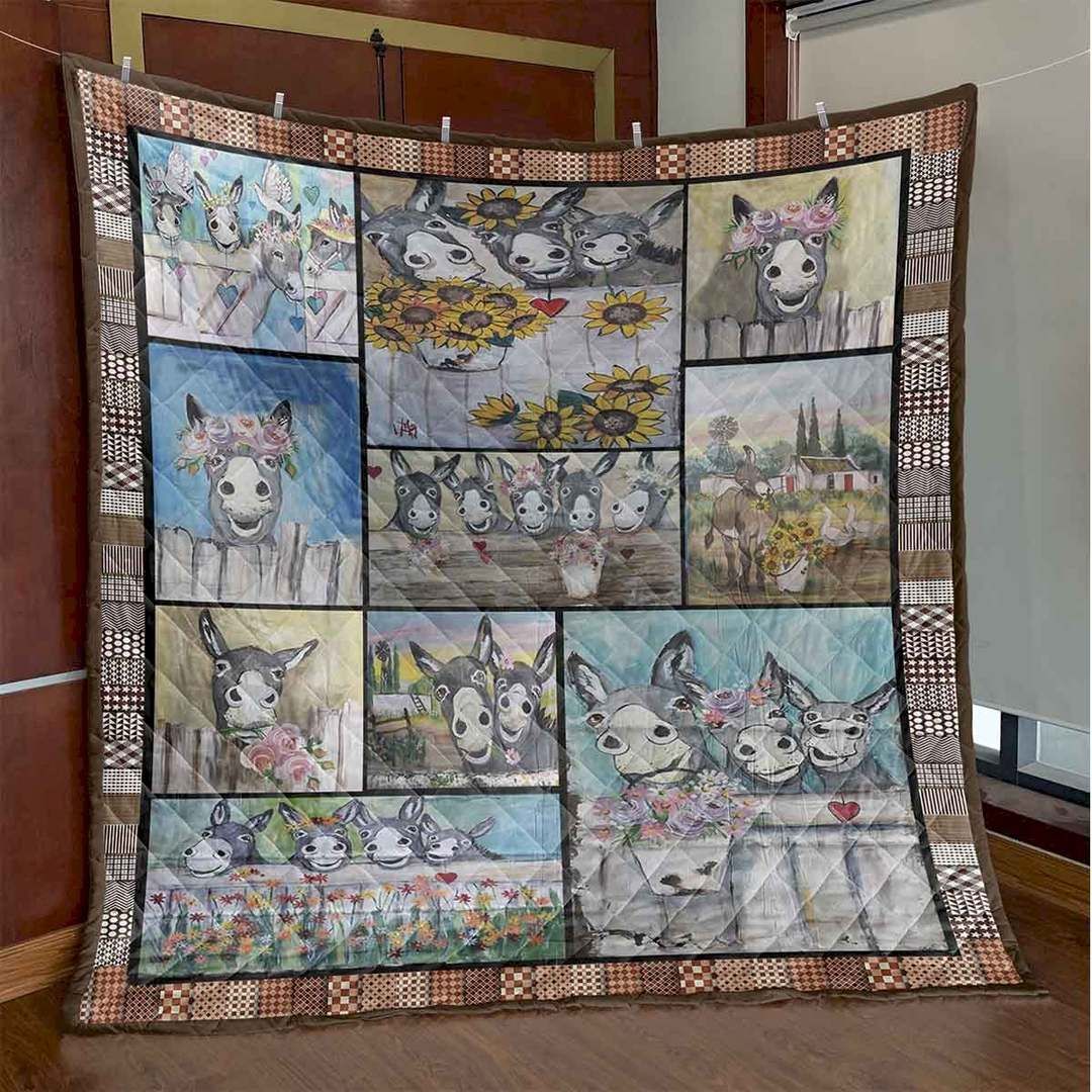 Lovely Donkey CLT180652 Quilt Blanket