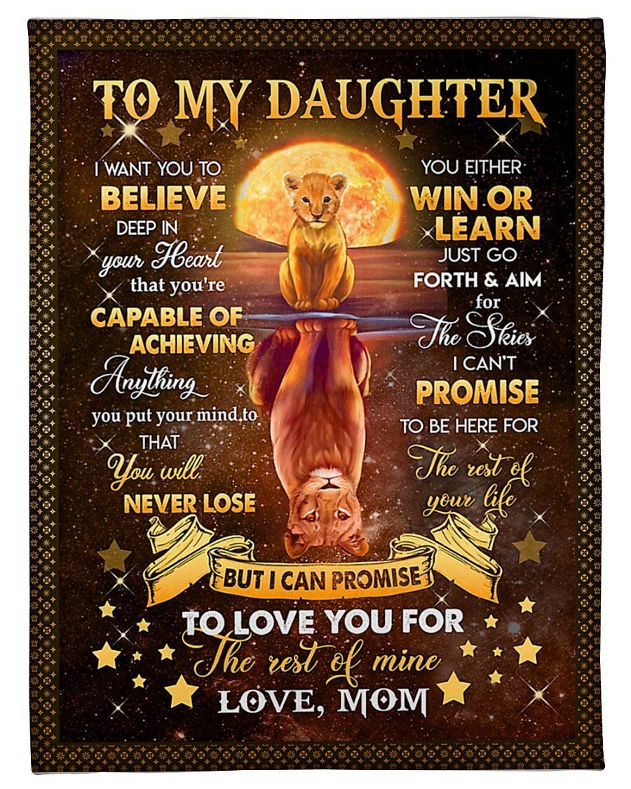 Lovely Gift For Daughter You’ll Never Lose Fleece Blanket Fleece Blanket
