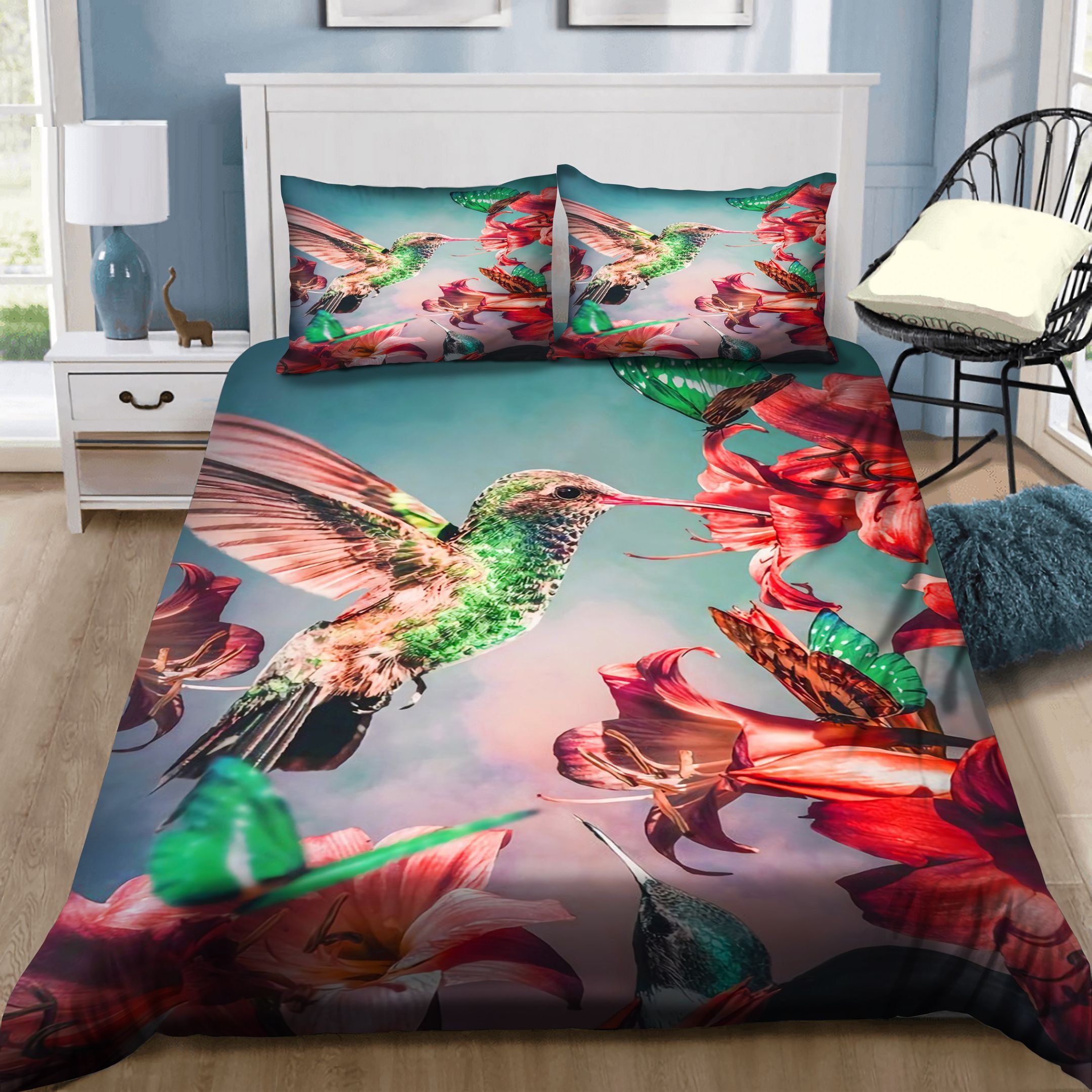 Lovely Hummingbirds Bedding Set