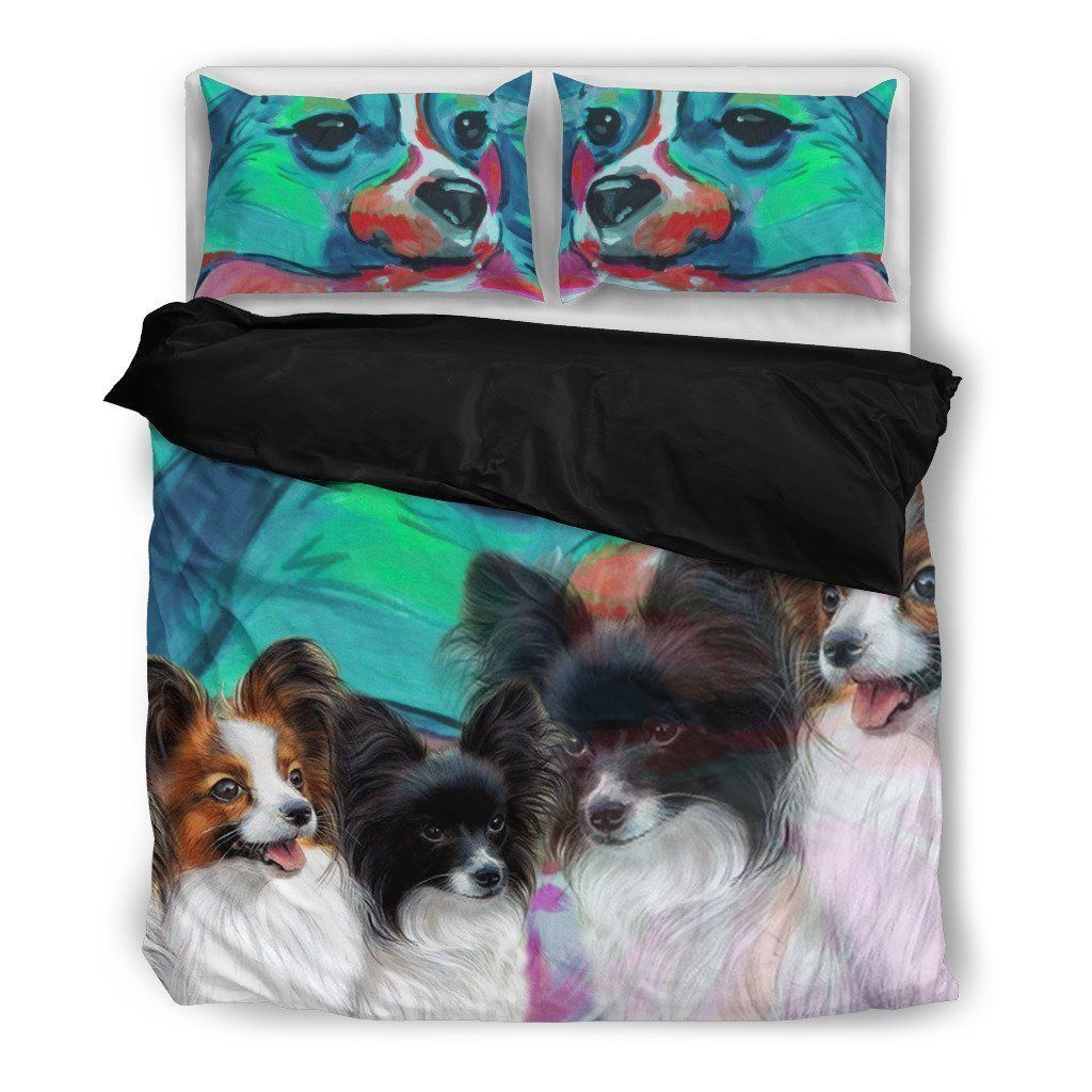 Lovely Papillon Dog Bedding Set