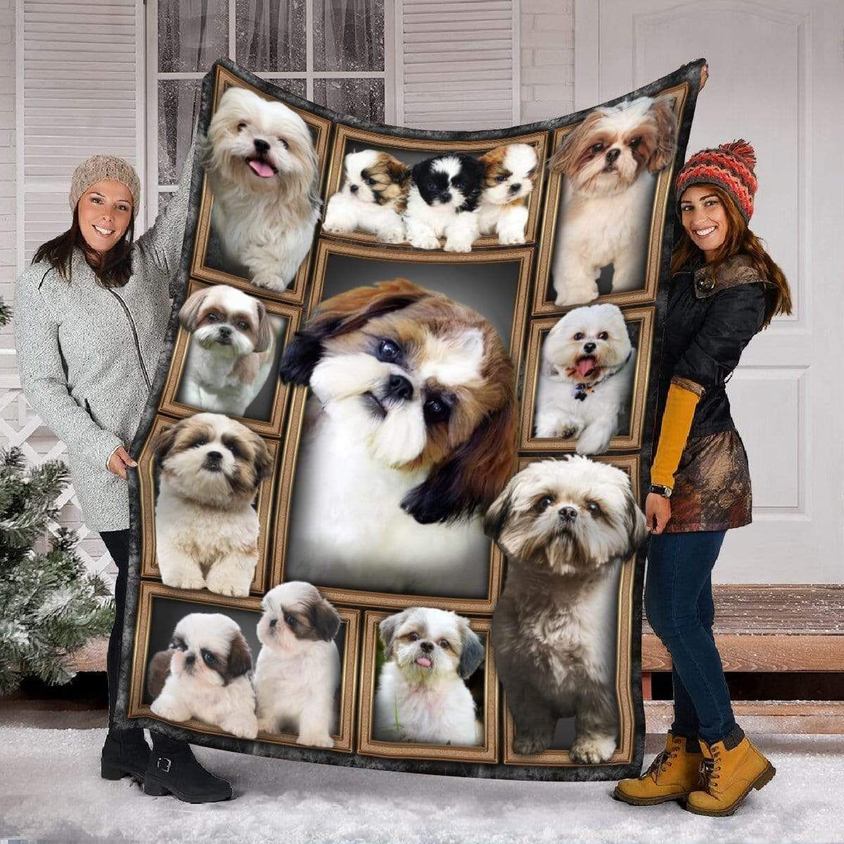 Lovely Shih Tzu Fleece Blanket Gift For Dog Lover
