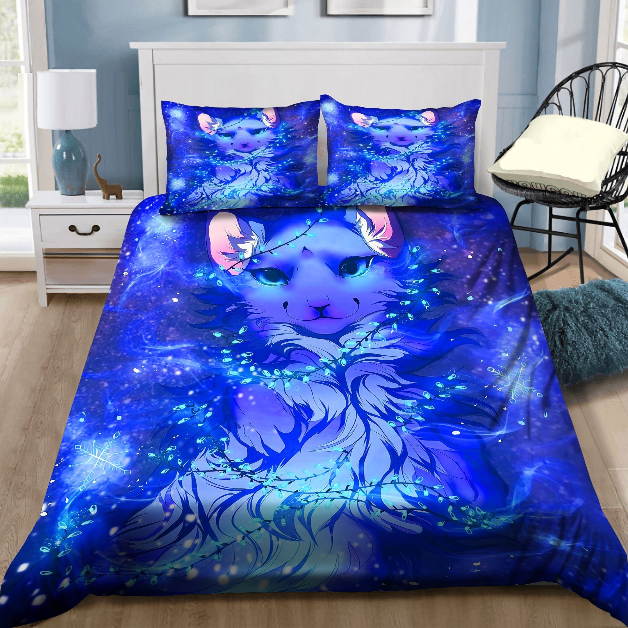 Lovely Wolf And Light Bedding Set