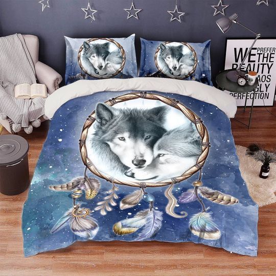 LOVING COUPLE WOLF Bedding Set