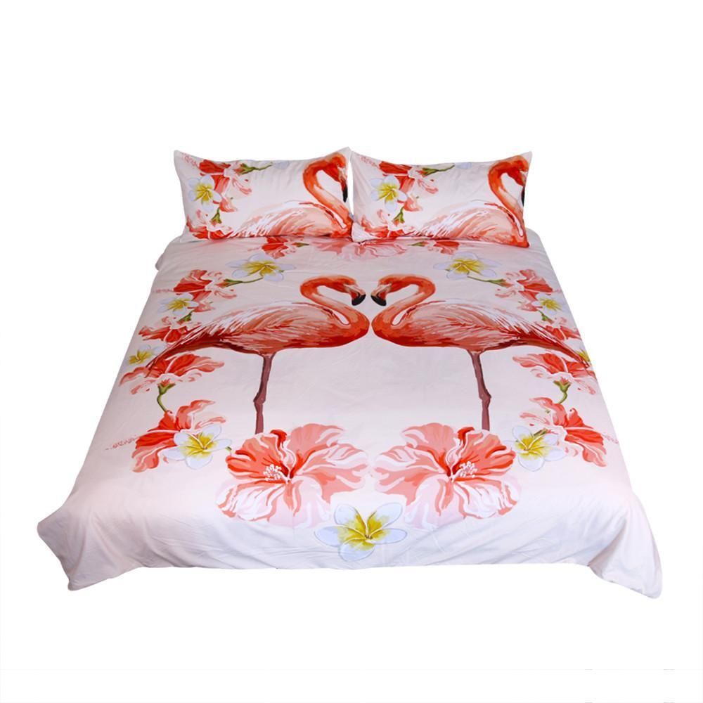 Loving Flamingo Bedding Set