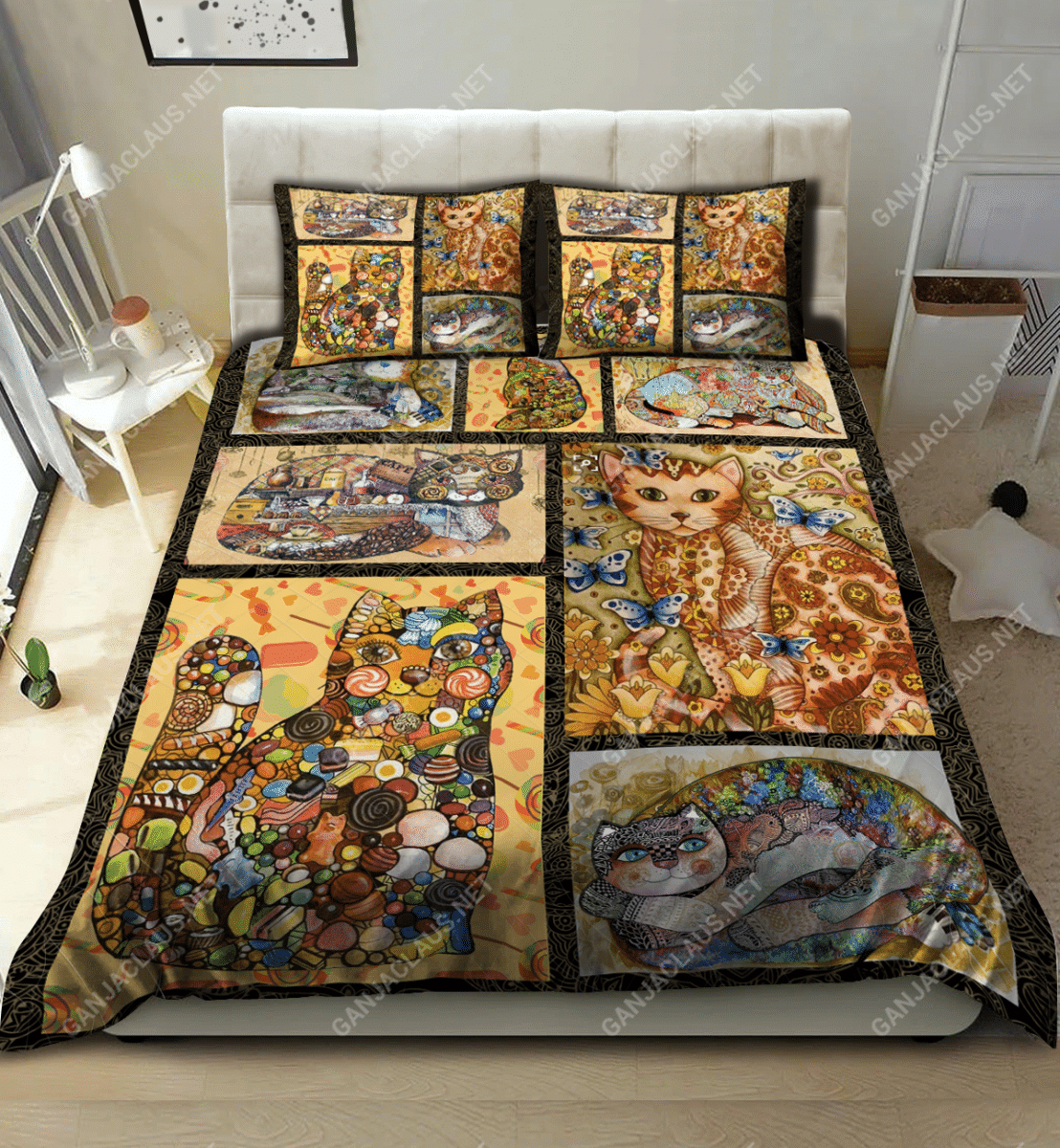 Loving Happy Cats Bedding Set