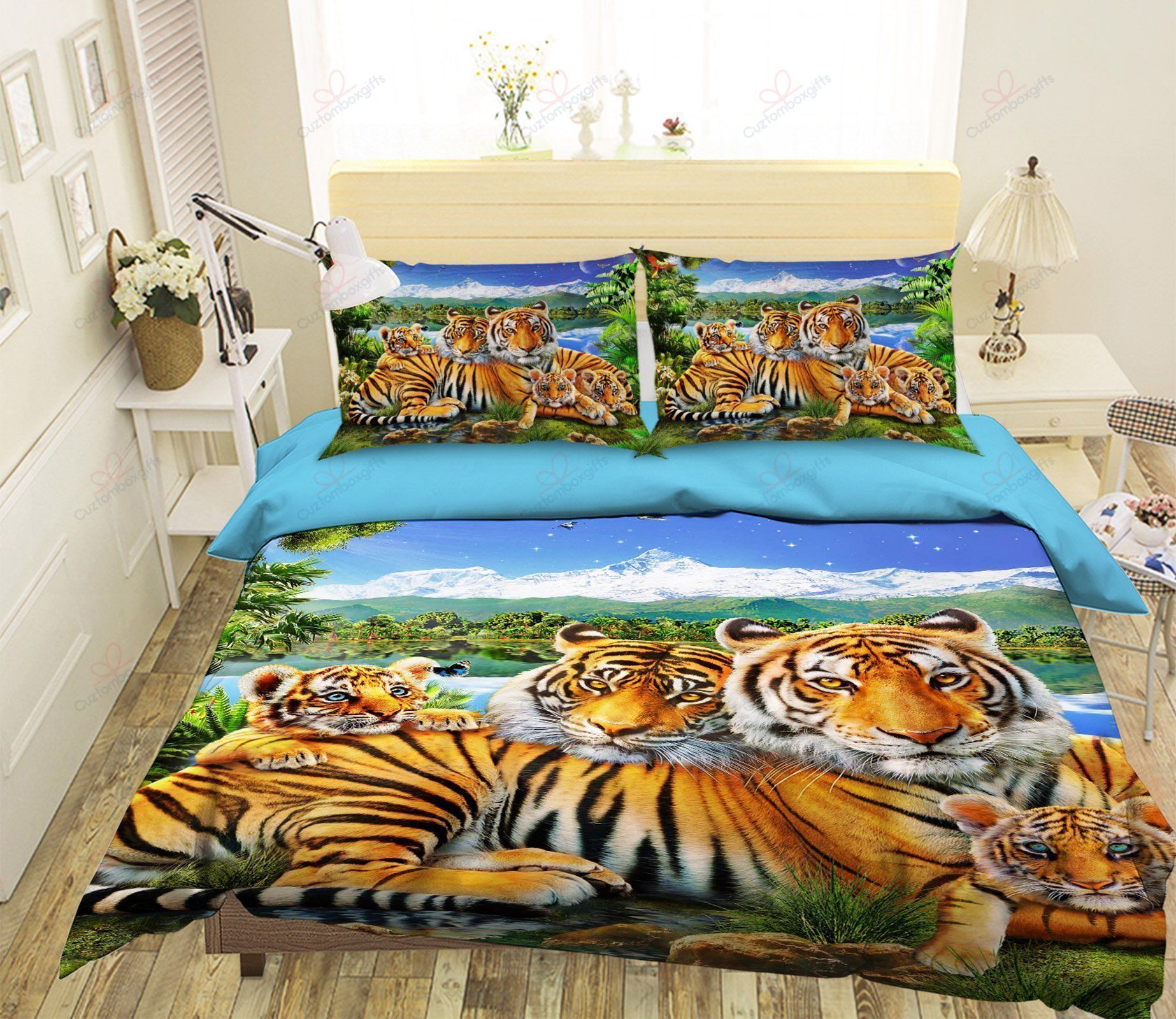 Loving Tigers Printed Bedding Set