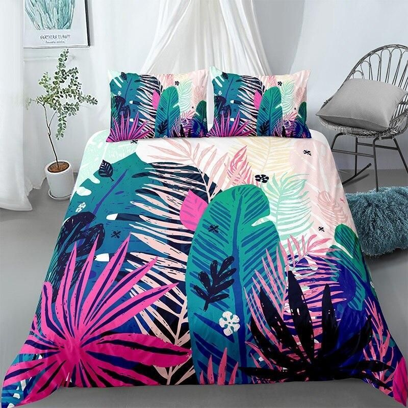 Low Tone Leaves Bedding Set