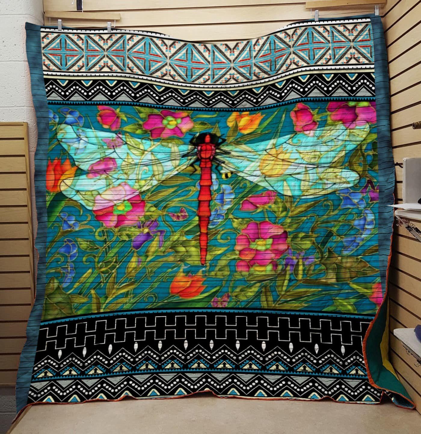 Lth1807 Dragonfly Fly Around Bl Quilt Christmas Gift Dhc16122866Dd