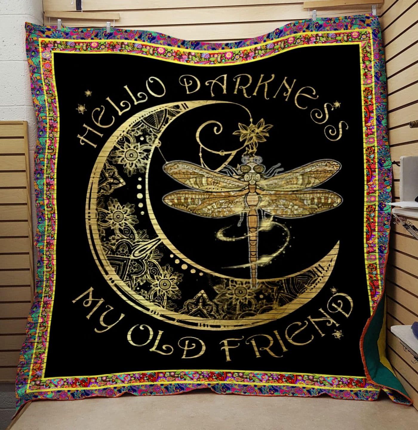 Lth1807 Dragonfly Golden Dragonfly Quilt Christmas Gift Dhc16122863Dd
