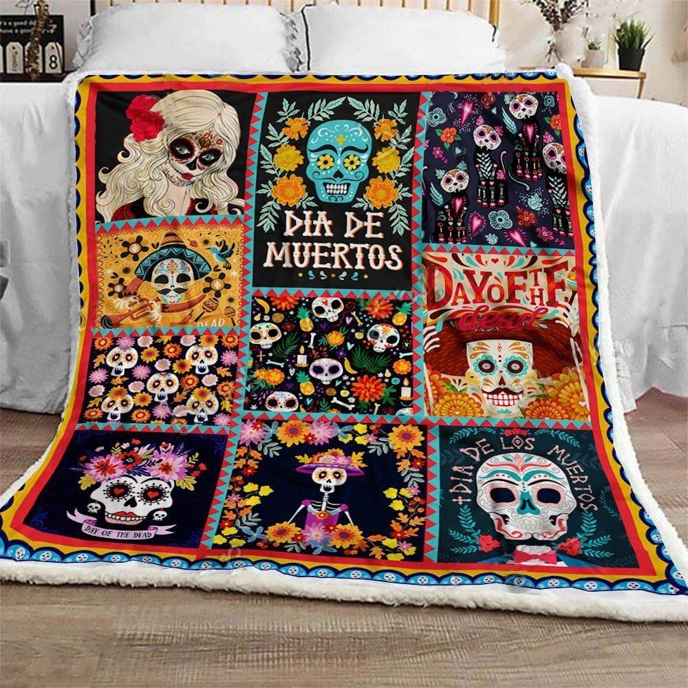 Lth1809 Sugar Skull Day Of The Dead Is Coming Quilt Chrismas Gift Dhc16122724Dd