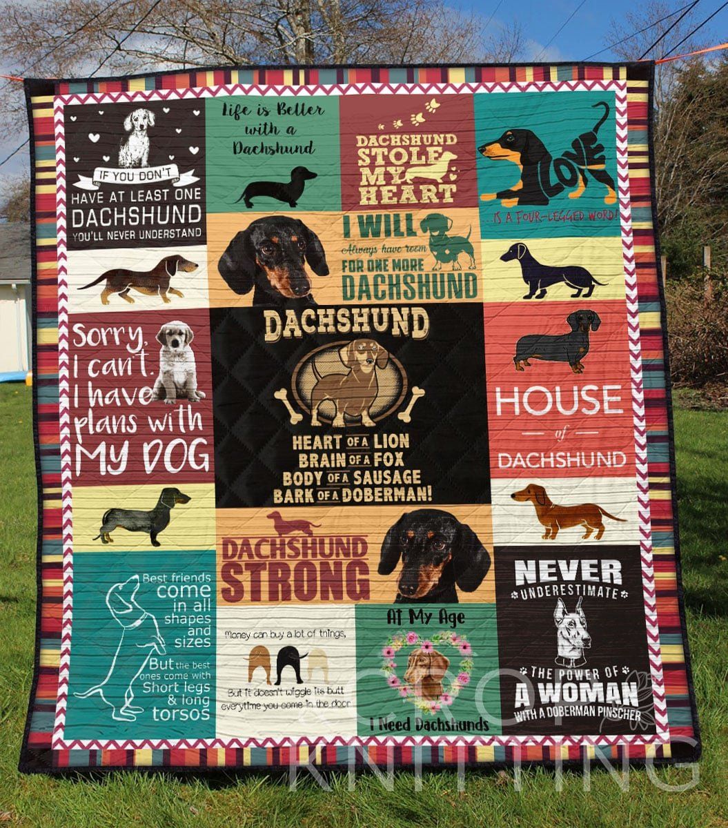 Ltr0309 Dachshund House Of Dachshund Quilt Dhc16124701Dd