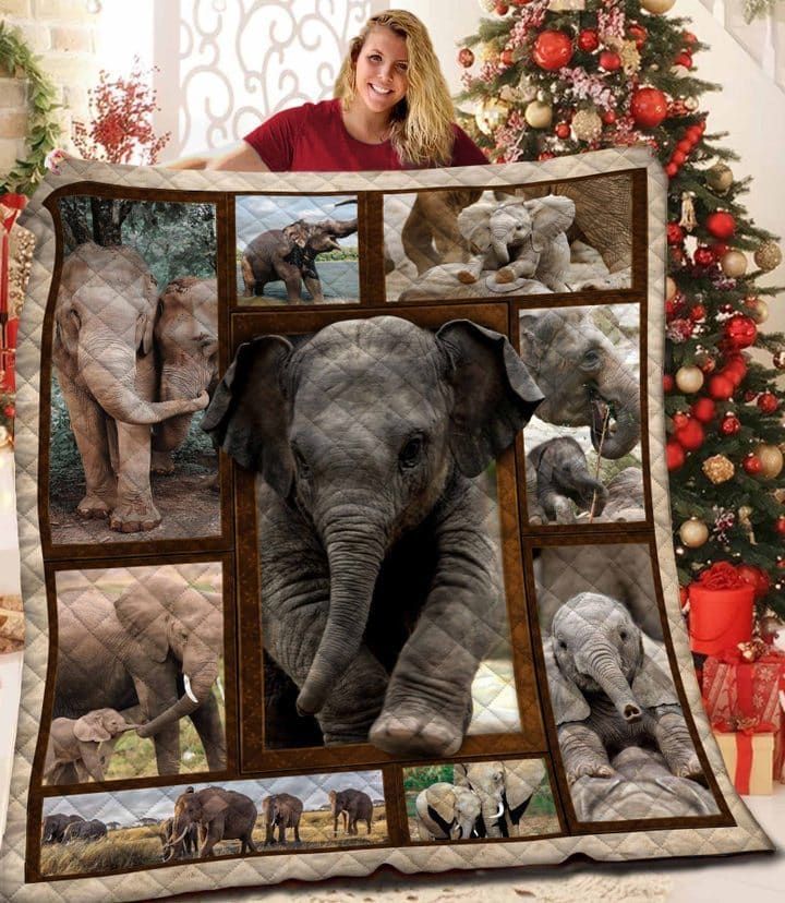 Ltr0312 Elephant 01 Elephant 0312 Quilt Dhc16122230Dd