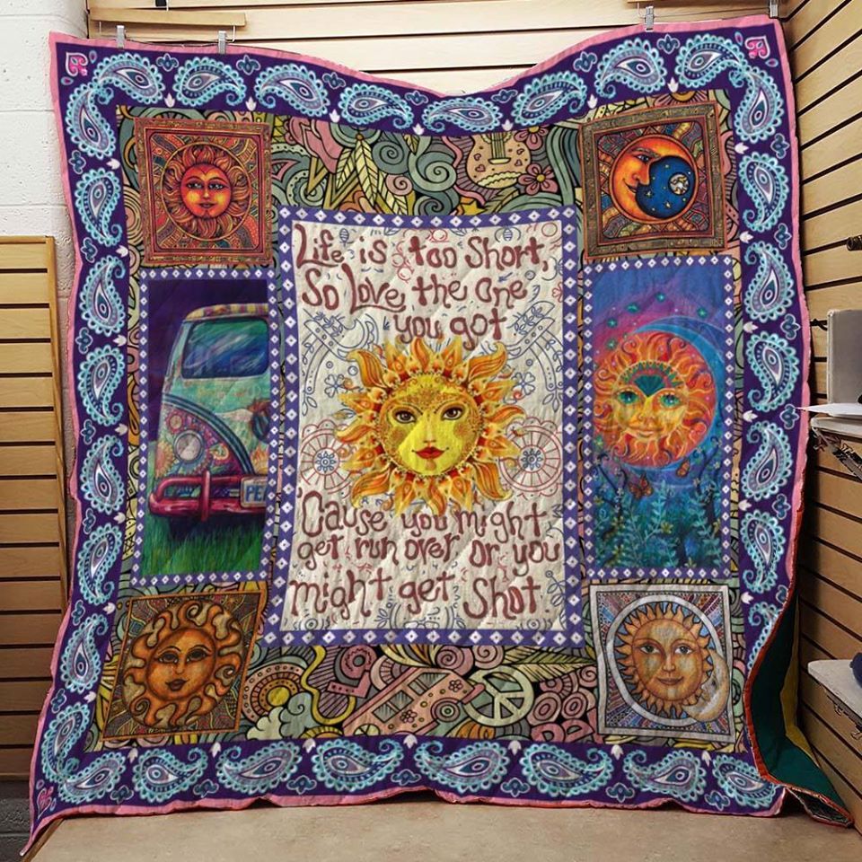 Ltr0612 Hippie Love The One You Got Quilt Dhc16122122Dd