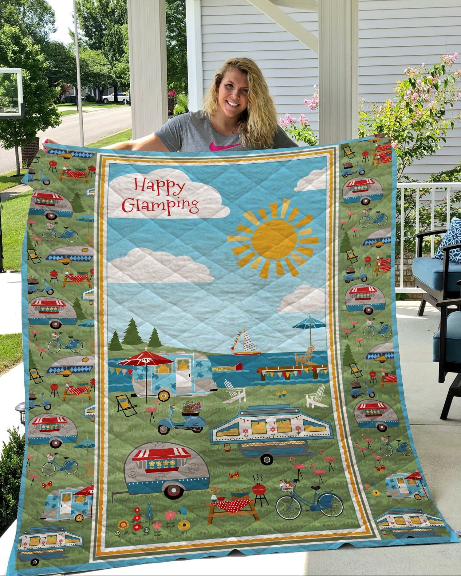 Ltr0712 Camping Let It Burn Quilt Dhc16122107Dd