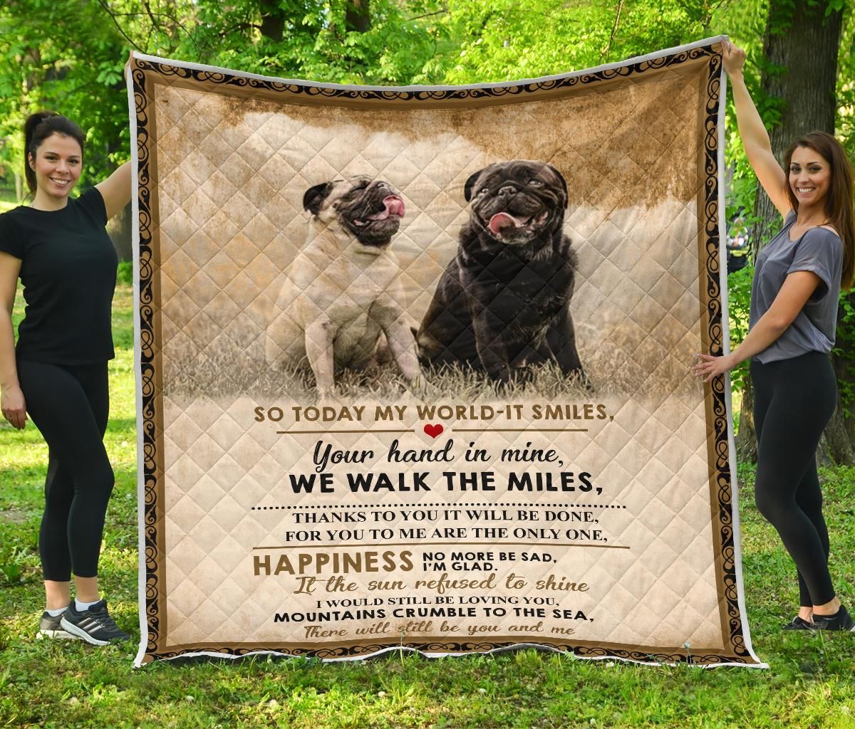 Ltr0712 Pug Lpug010712 Quilt Dhc16122098Dd