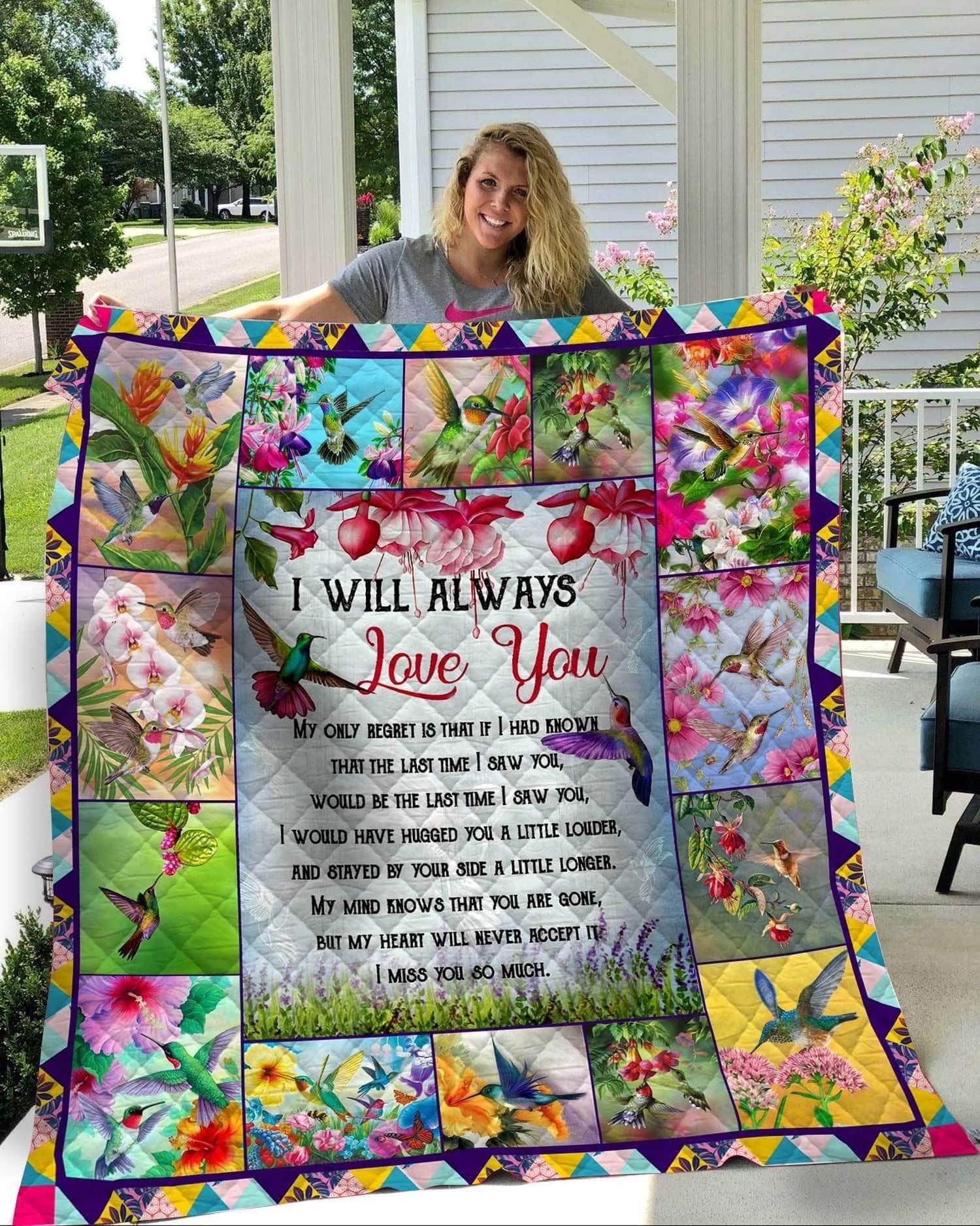 Ltr0811 Hummingbird I Will Always Love You Quilt Dhc16122581Dd