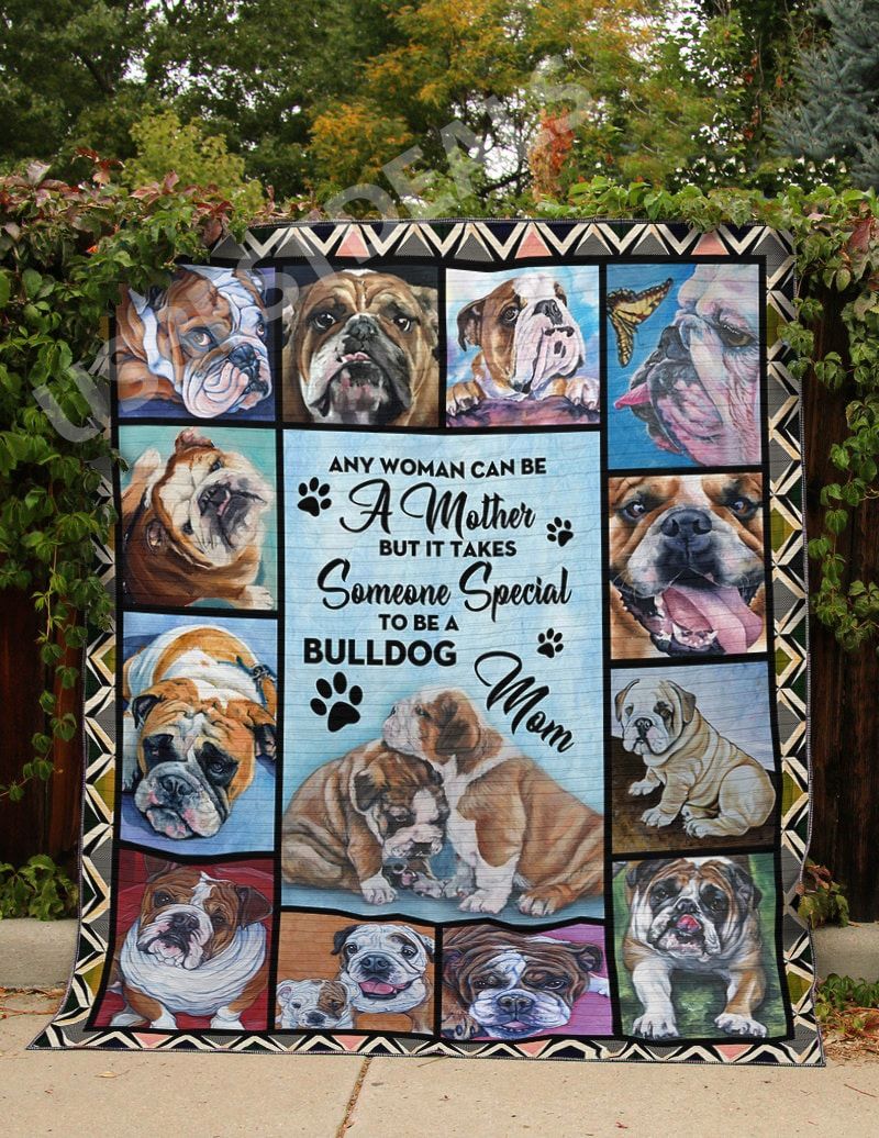 Ltr0912 Bulldog To Be A Bulldog Mom Quilt Dhc16122059Dd