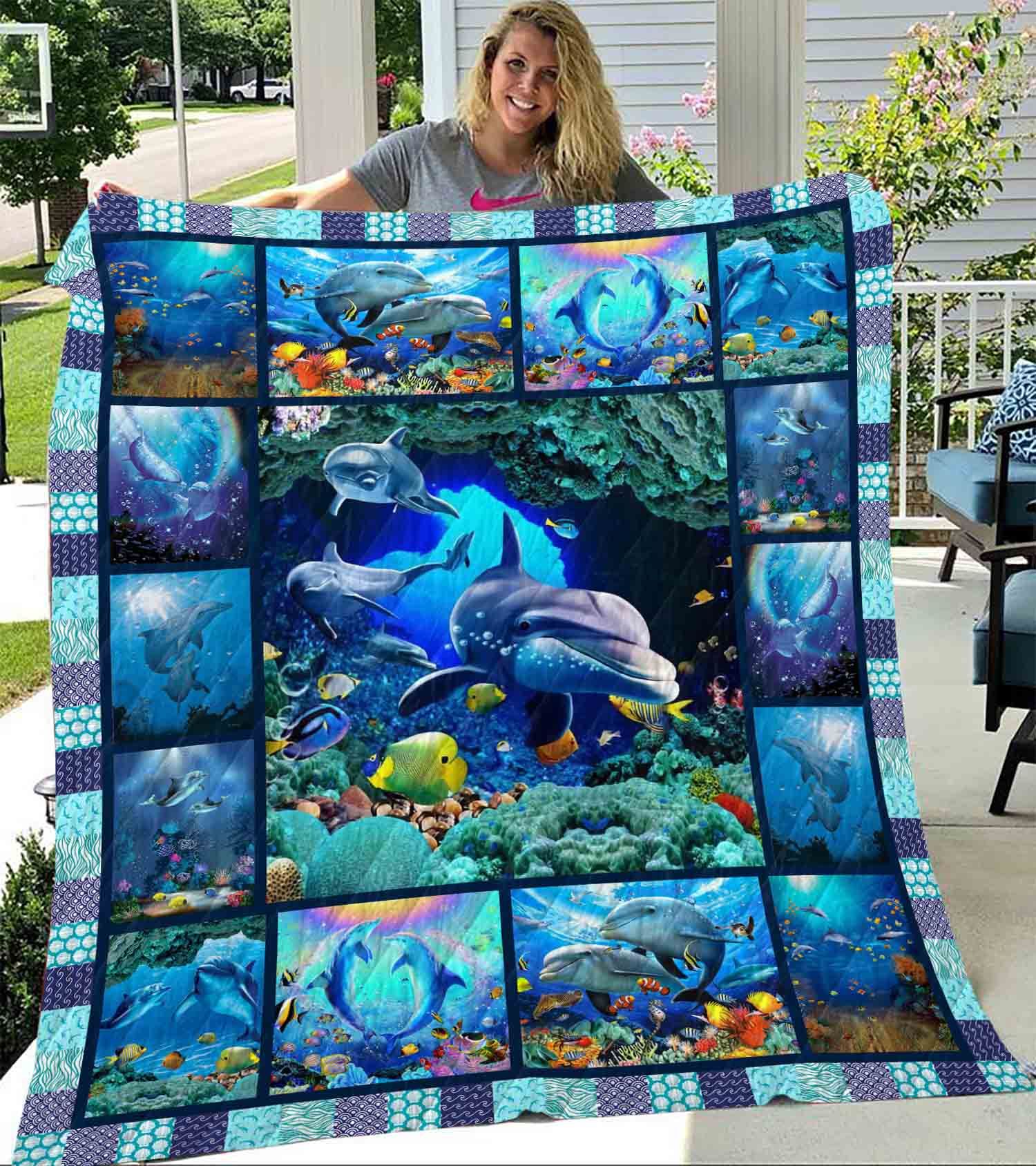Ltr1012 Dolphin How Far I Go Quilt Dhc16122023Dd