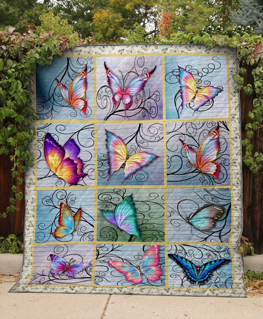 Ltr1106 Butterfly Free As A Butterfly Quilt Christmas Gift Dhc16122685Dd
