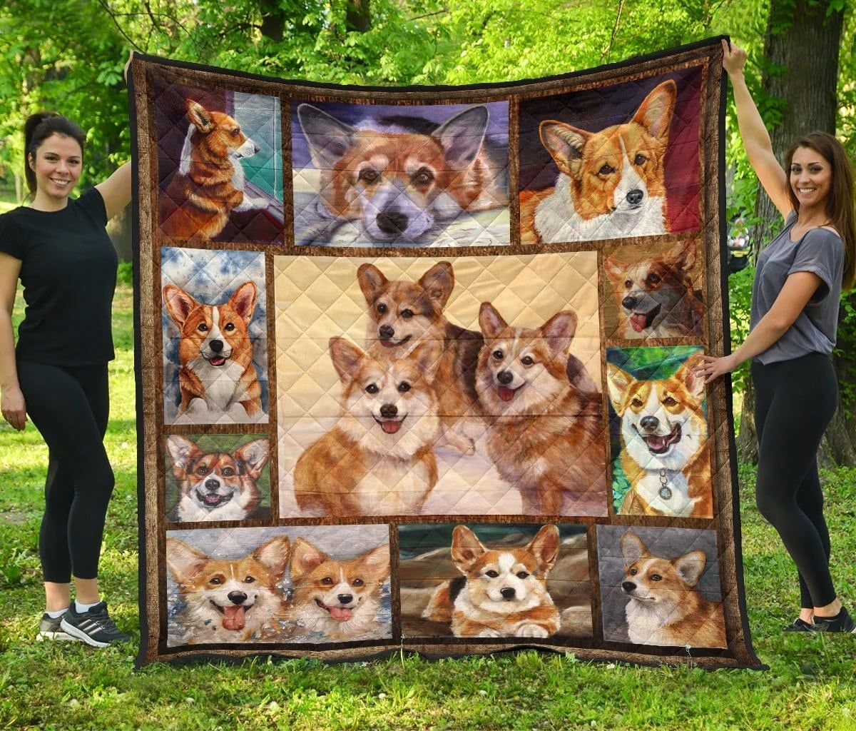 Ltr1112 Corgi We Love Corgi Quilt Dhc16122008Dd