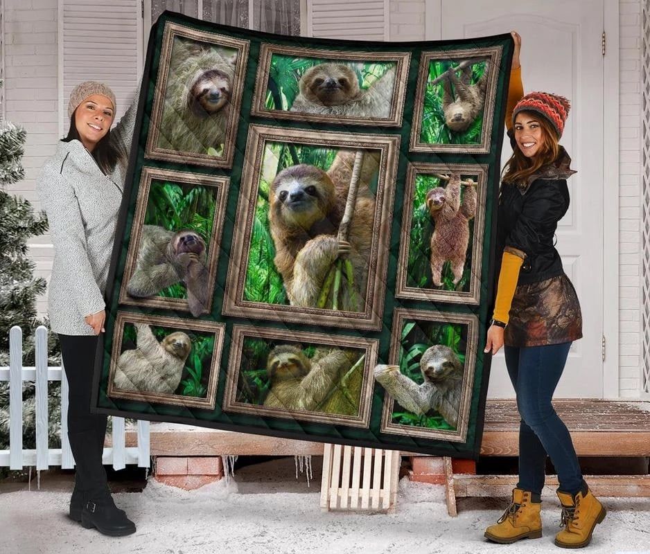 Ltr1112 Sloths Awesome Sloths Quilt Dhc16121990Dd