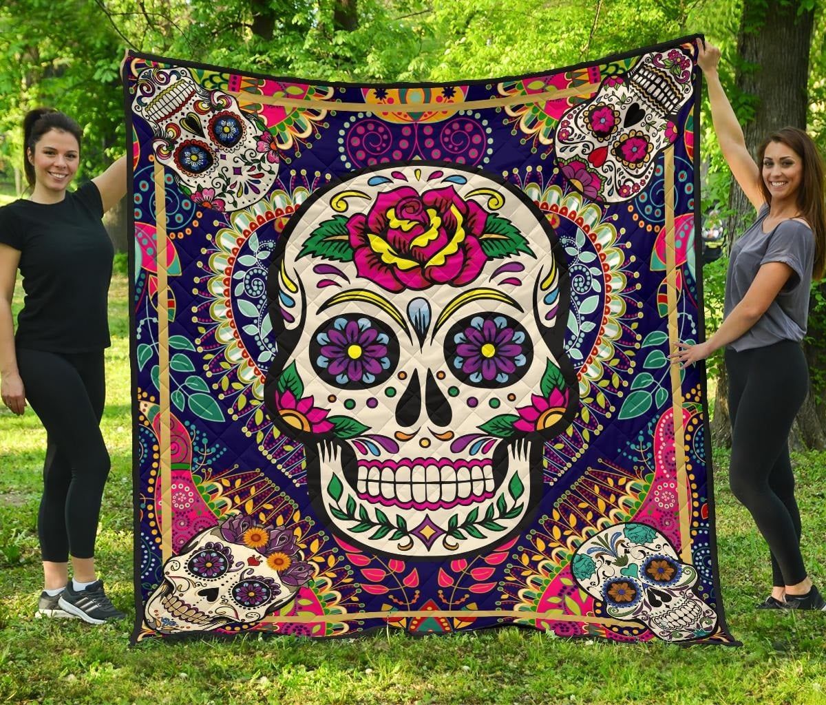 Ltr1112 Sugar Skull I M Not Loser Quilt Dhc16121989Dd
