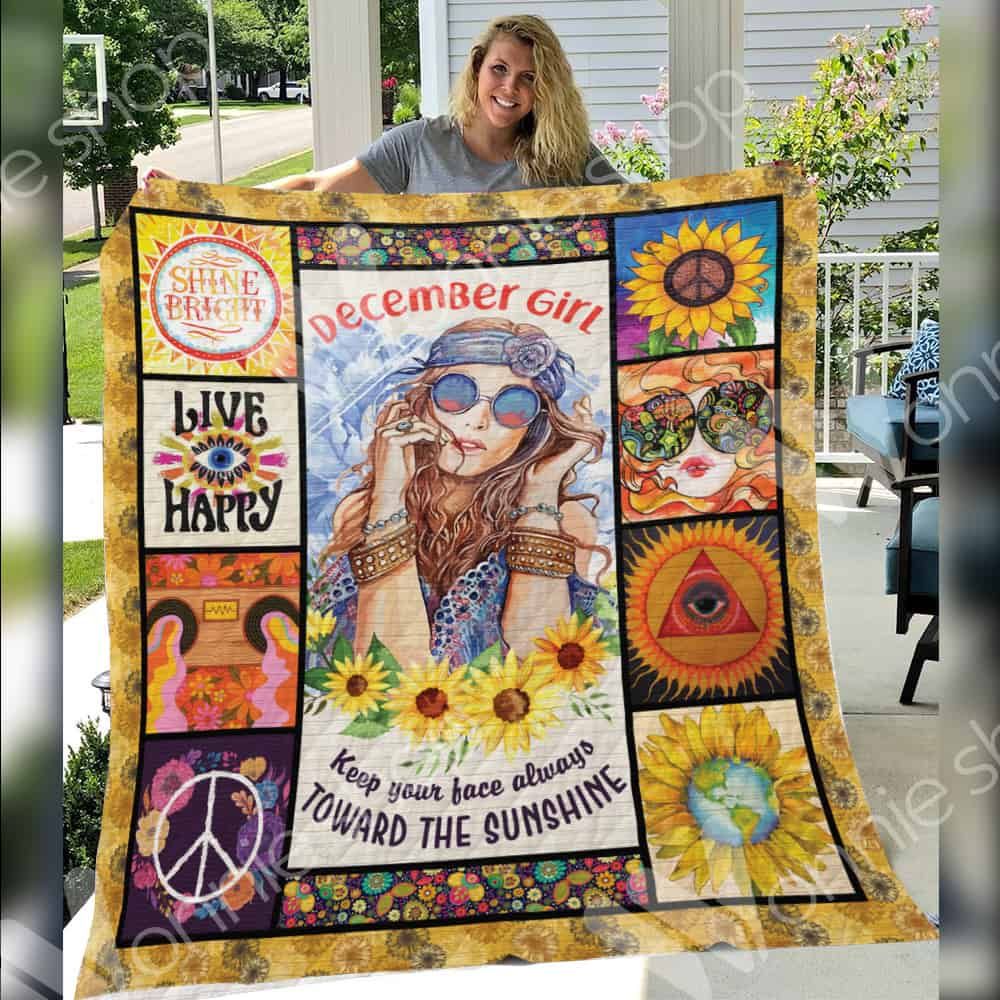Ltr1212 Hippie Live A Happy Life Quilt Dhc16121945Dd