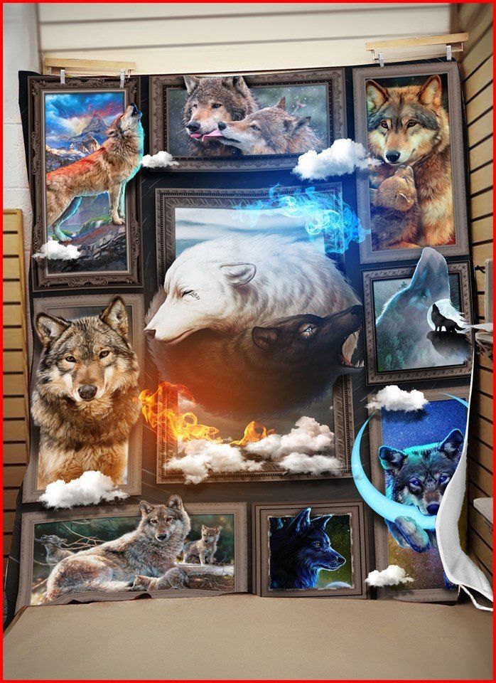 Ltr1309 Wolf Beauty Of Wolfs Quilt Dhc16123353Dd