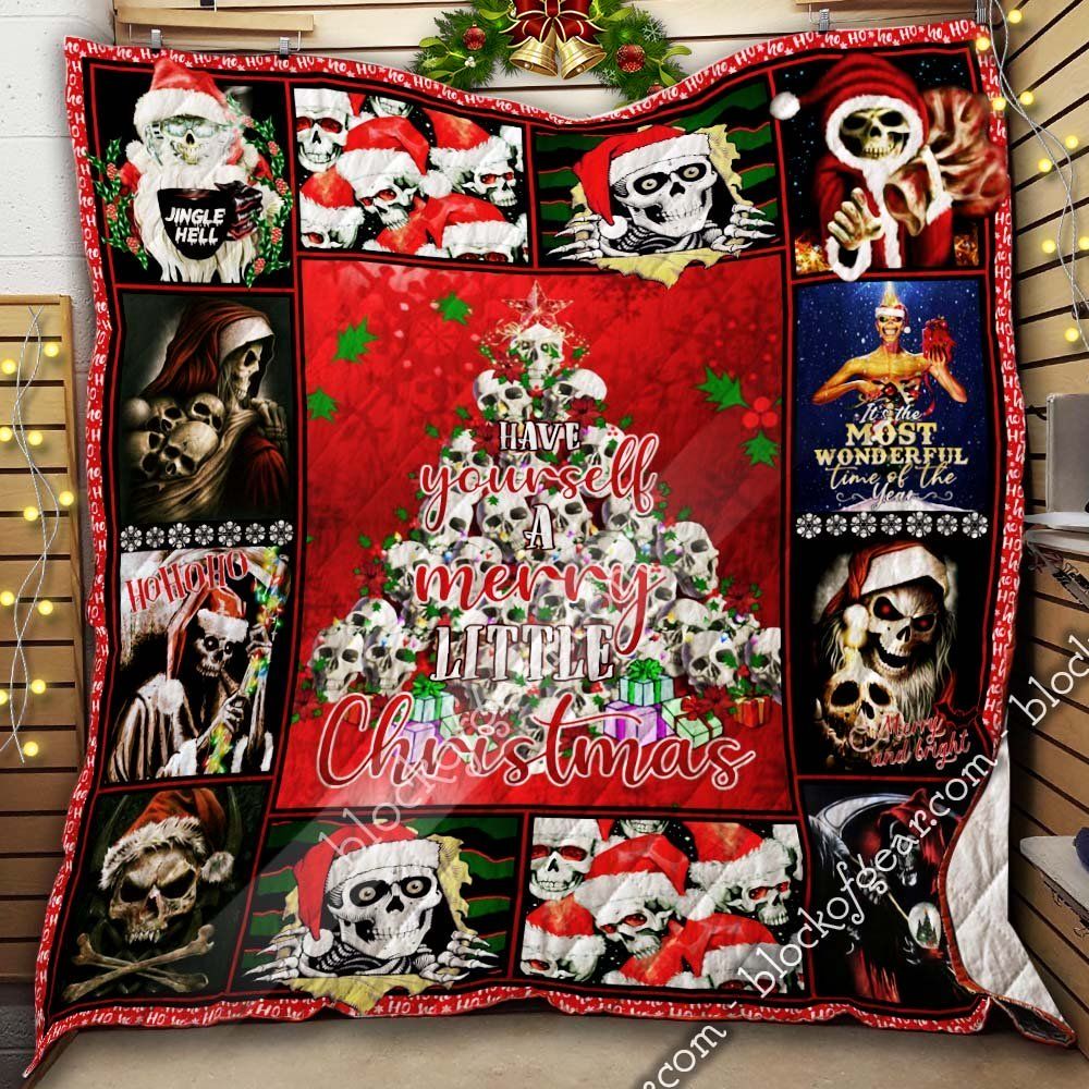 Ltr1311 Skull Ho Ho Ho Quilt Dhc16124017Dd