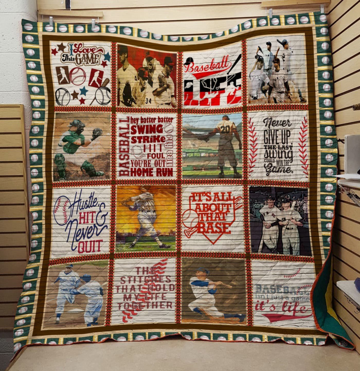 Ltr1609 Baseball I Love This Game Quilt Dhc16123248Dd