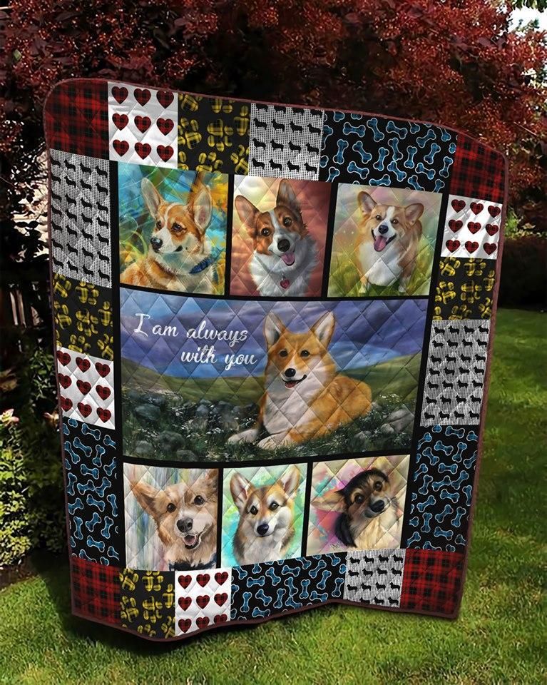 Ltr1611 Corgi I Am Always With You Quilt Dhc16123831Dd