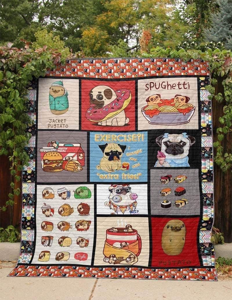 Ltr2011 Pug Sweet Like A Candy Quilt Dhc16123698Dd