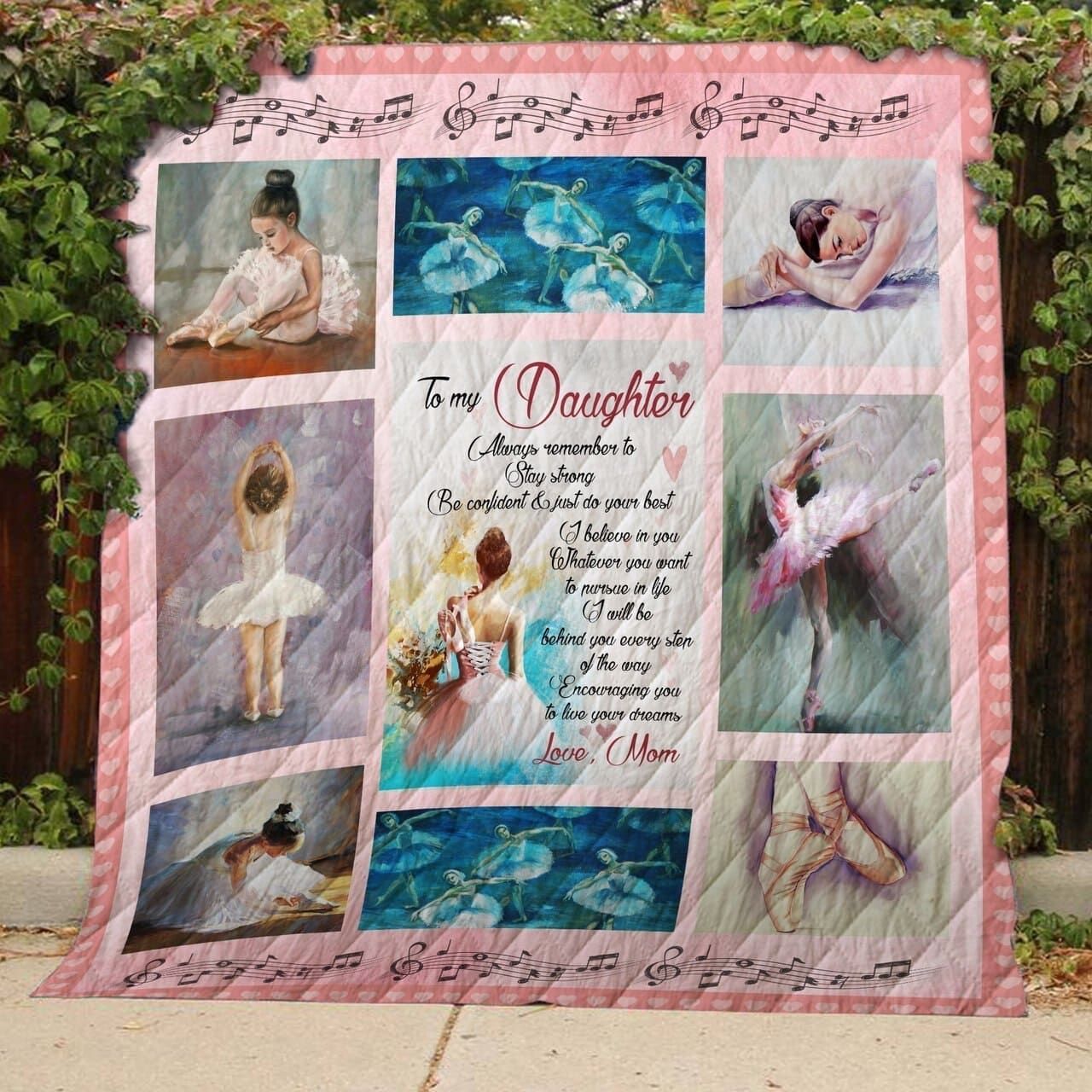 Ltr2609 Ballet I Love You Daughter Quilt Dhc16123180Dd