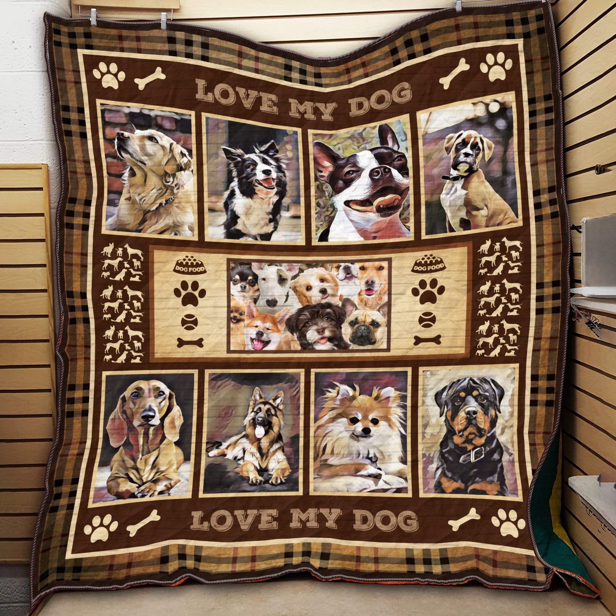 Ltr2711 Dog Love My Dogs Quilt Dhc16122324Dd