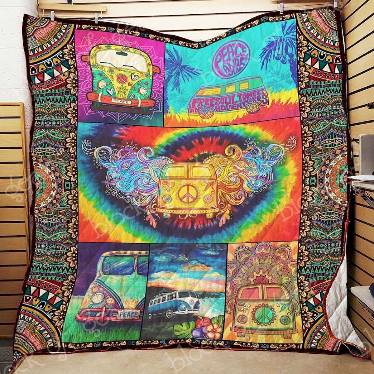 Ltr2711 Hippie Bus Hippie Quilt Dhc16122319Dd