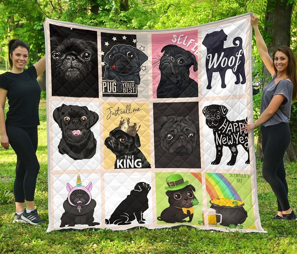 Ltr2711 Pug Pug Your Best Quilt Dhc16122312Dd