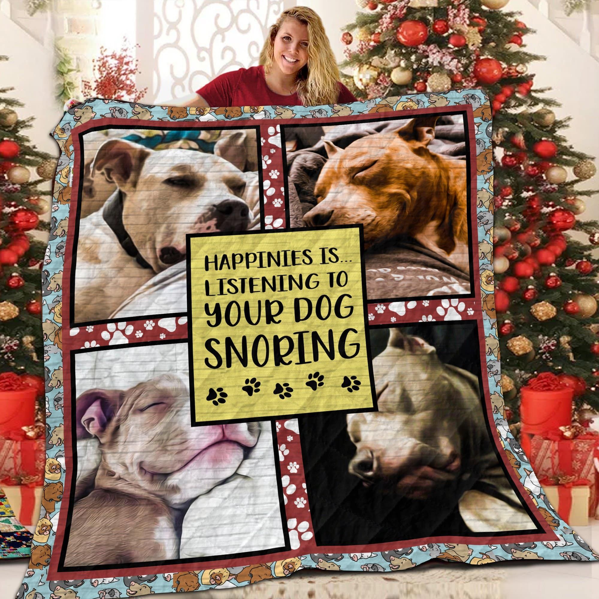 Ltr2911 Pitbull Listen To Your Dog Quilt Dhc16122249Dd