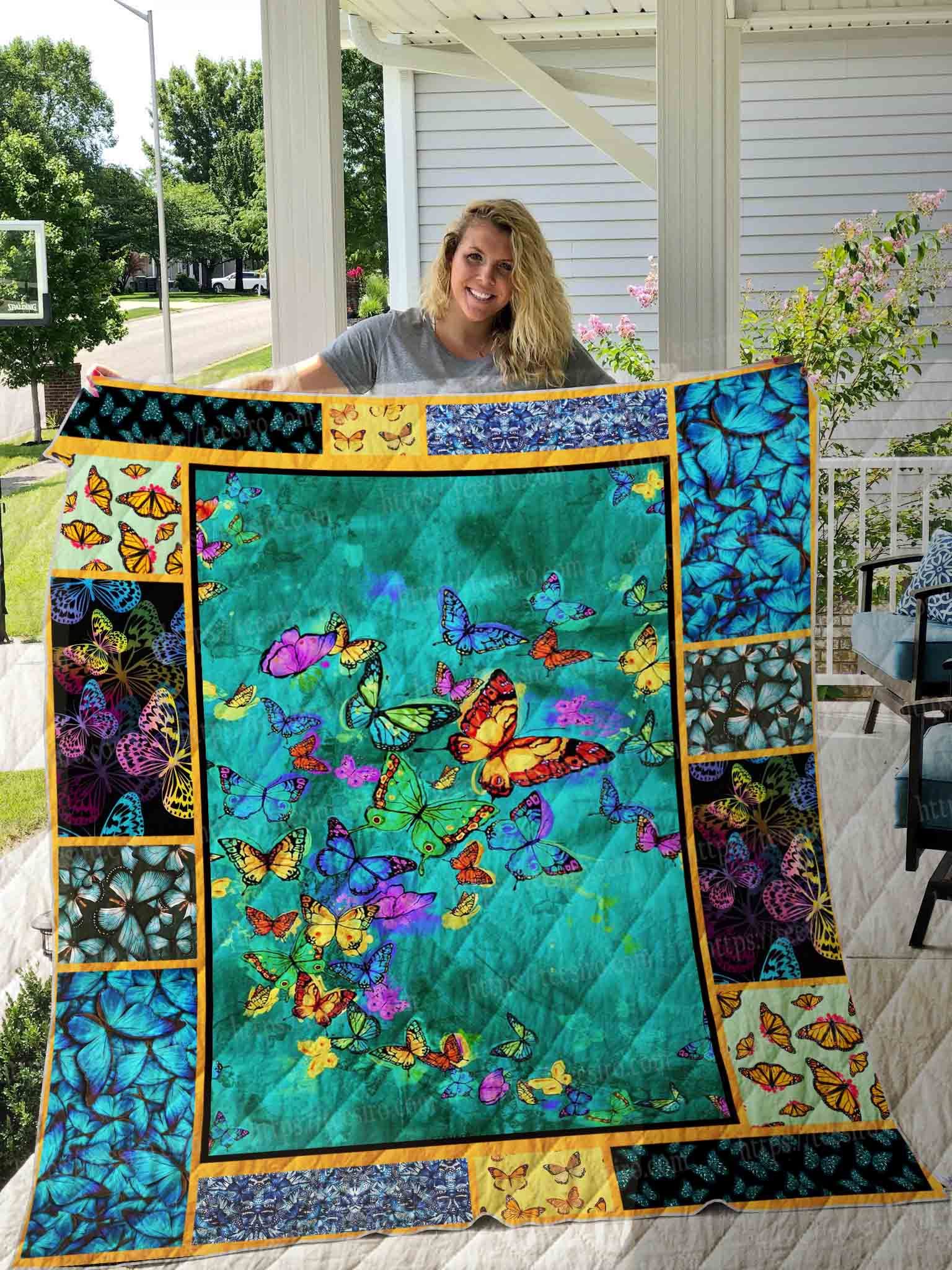 Ltr3008 Butterfly Fly Day Ql Quilt Dhc16124740Dd