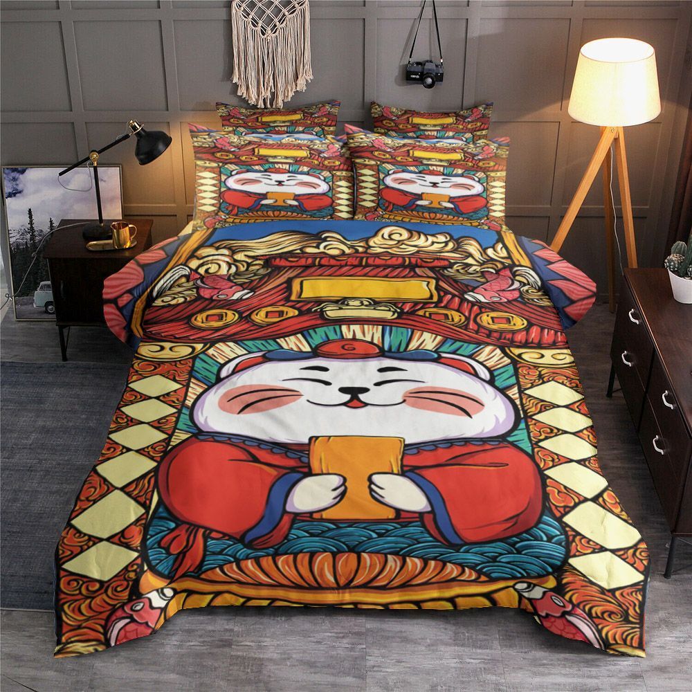 Lucky Cat Bedding Set