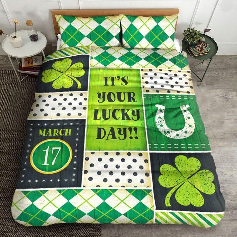 Lucky Day With Clover St Patrick’s Day Bedding Set