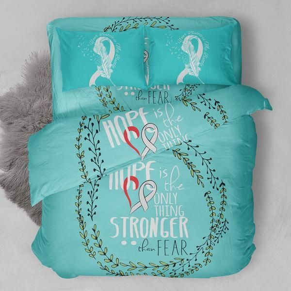 Lung Cancer Awareness Bedding Set