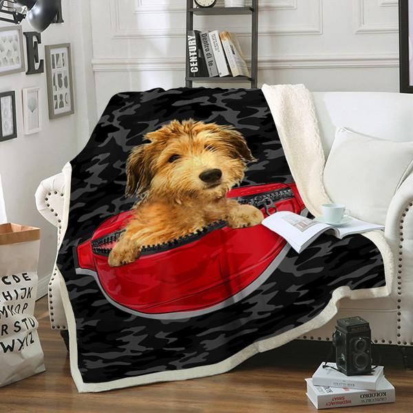 Lurcher Dog Sherpa Fleece Blanket