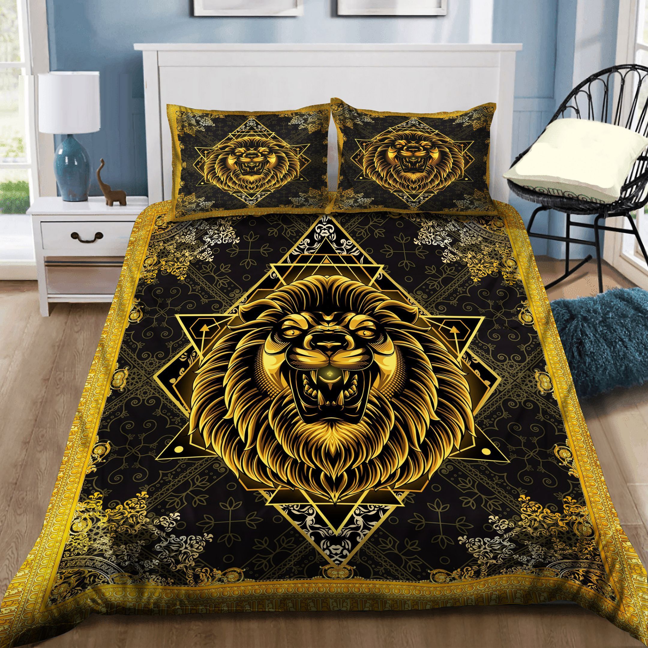 Luxury Lion Pattern Bedding Set