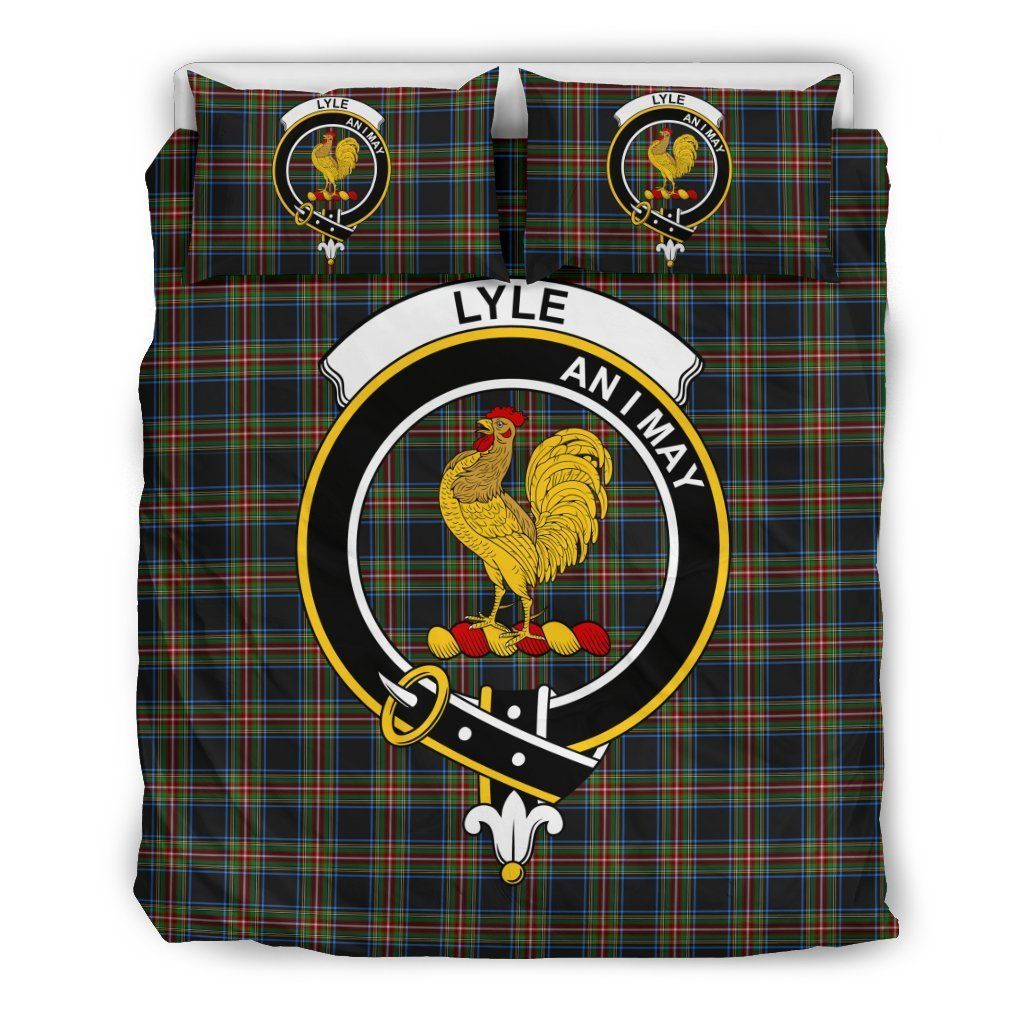 Lyle Tartan Clan Badge Tartan Bedding Set