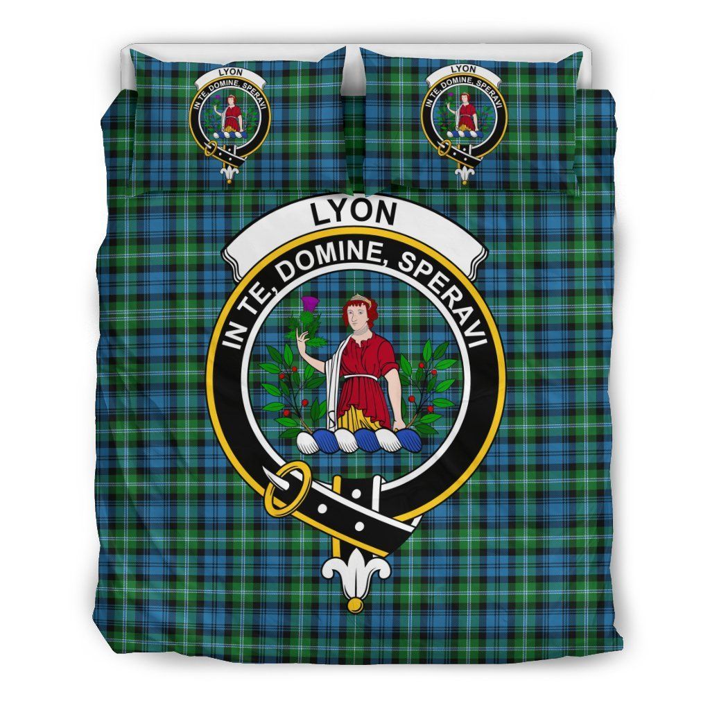 Lyon Clan Clan Badge Tartan Bedding Set