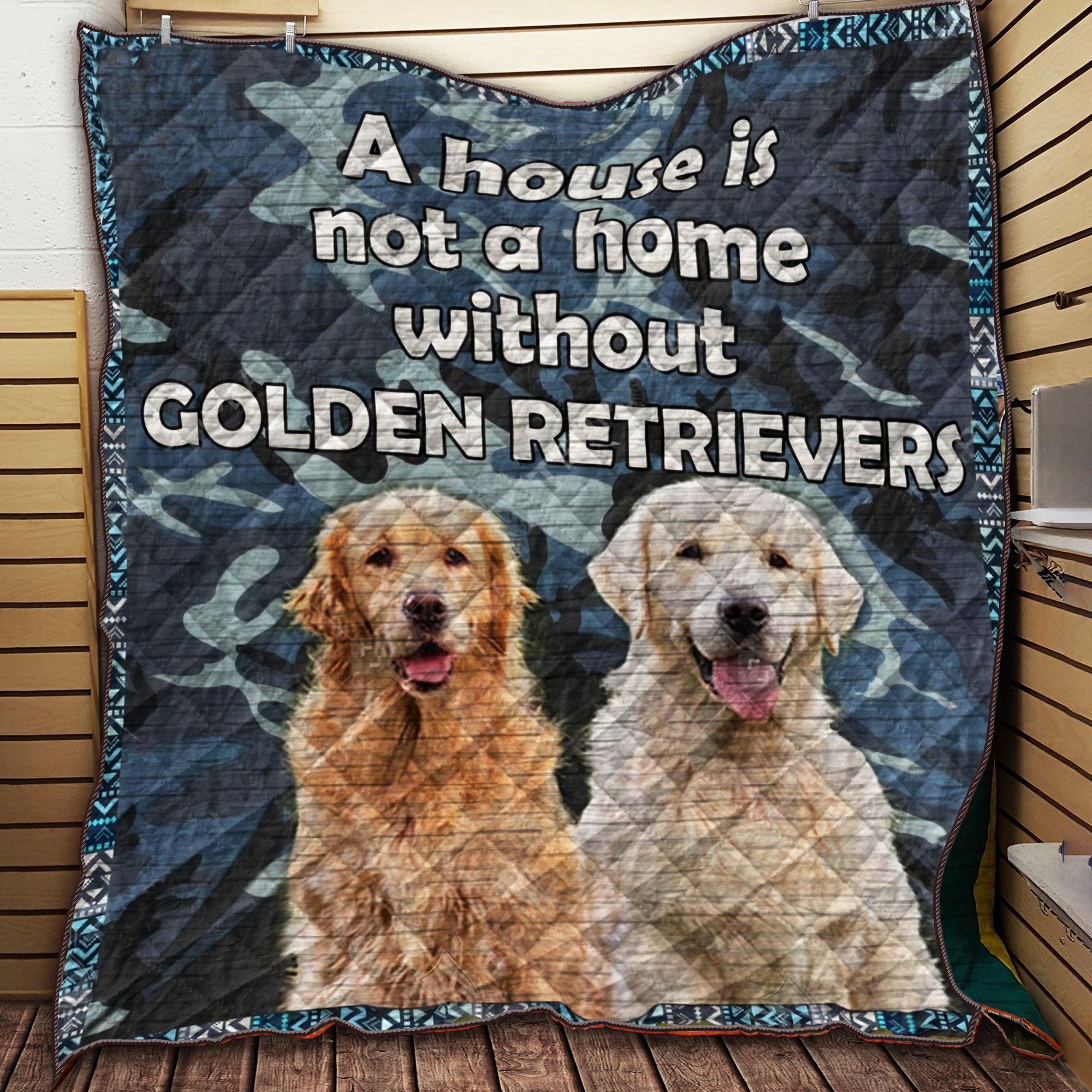 M Golden My Dog Quilt Blanket Dhc09121934Dd