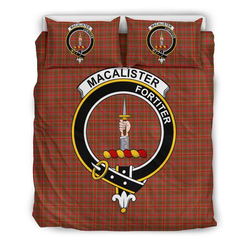 Macalister Clan Badge Tartan Bedding Set